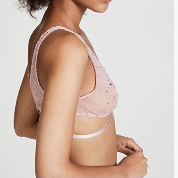 Honeydew Intimates Trinity Foil Star Mesh Bralette Size Medium - Picture 4 of 6